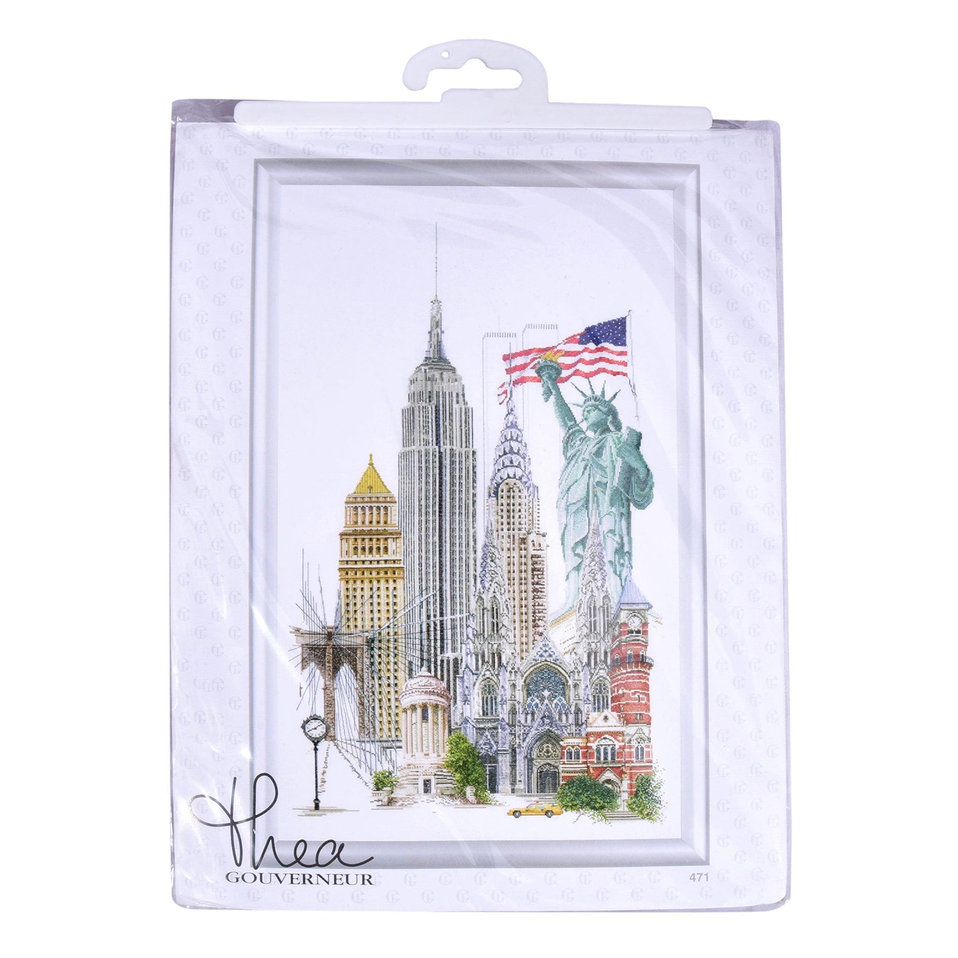 Thea Gouverneur - Counted Cross Stitch Kit - New York - Aida - 18 count - 471A - Thea Gouverneur Since 1959