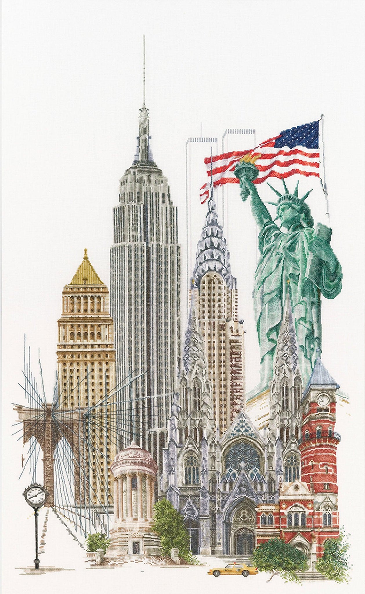 Thea Gouverneur - Counted Cross Stitch Kit - New York - Linen - 36 count - 471 - Thea Gouverneur Since 1959