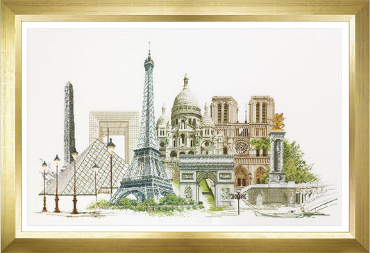 Thea Gouverneur - Counted Cross Stitch Kit - Paris - Linen - 36 count - 472 - Thea Gouverneur Since 1959