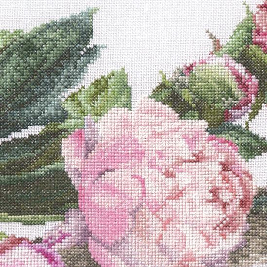 Thea Gouverneur - Counted Cross Stitch Kit - Peonies - Aida - 18 count - 433A - Thea Gouverneur Since 1959