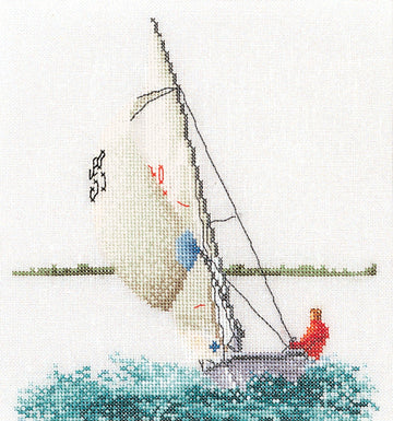 Thea Gouverneur - Counted Cross Stitch Kit - Sailing - Aida - 18 count - 3091A - Thea Gouverneur Since 1959