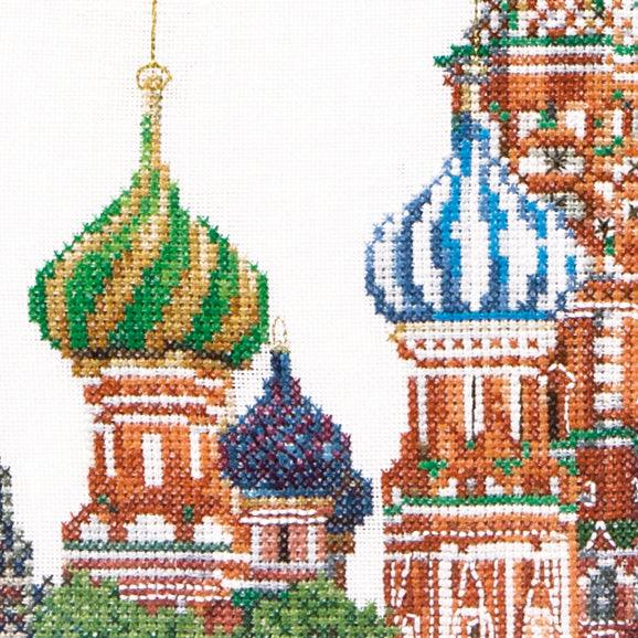 Thea Gouverneur - Counted Cross Stitch Kit - St. Basil's Cathedral Moscow Russia - Linen - 36 count - 513 - Thea Gouverneur Since 1959