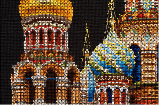 Thea Gouverneur - Counted Cross Stitch Kit - St. Petersburg - Aida Black - 18 count - 430.05 - Thea Gouverneur Since 1959