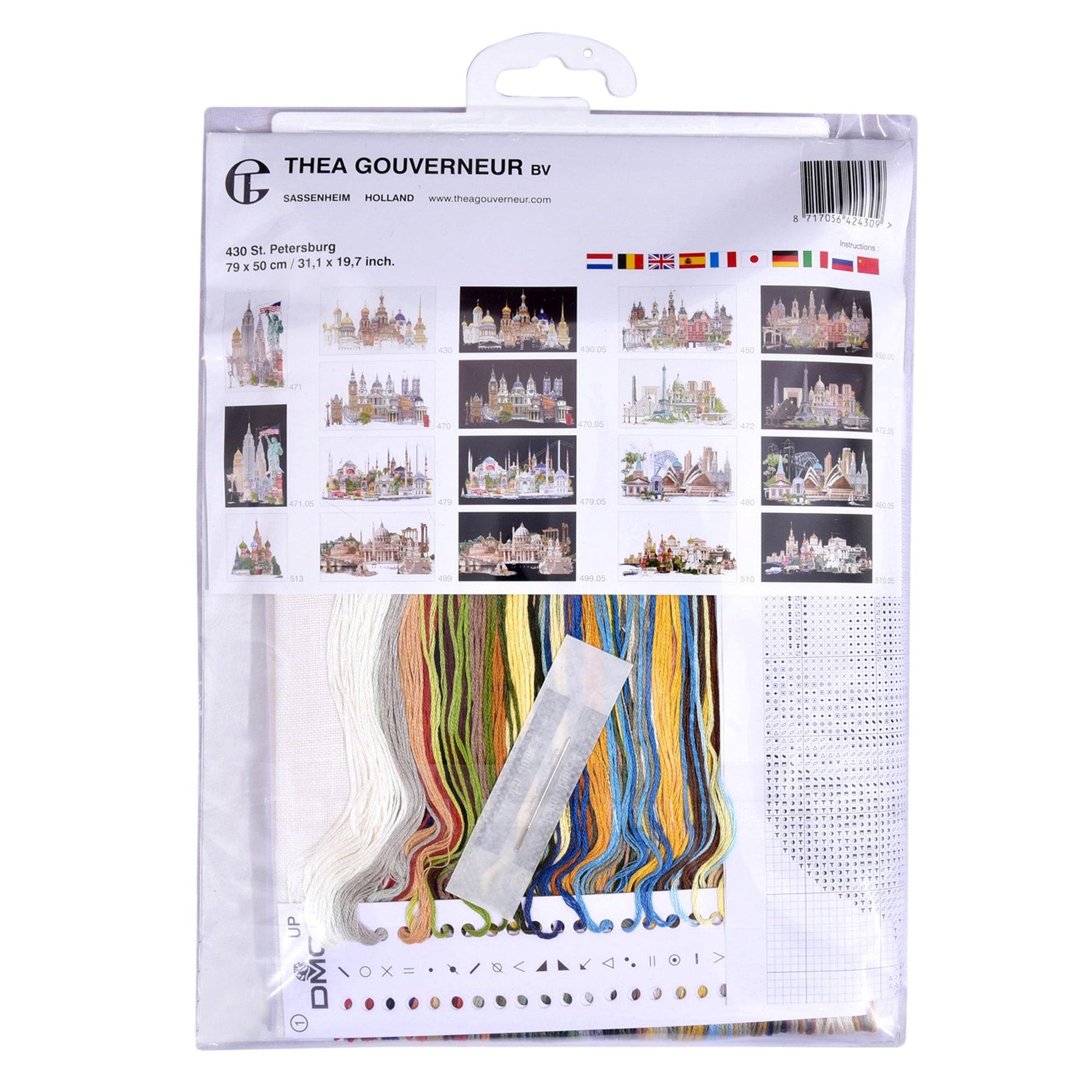 Thea Gouverneur - Counted Cross Stitch Kit - St. Petersburg - Linen - 36 count - 430 - Thea Gouverneur Since 1959