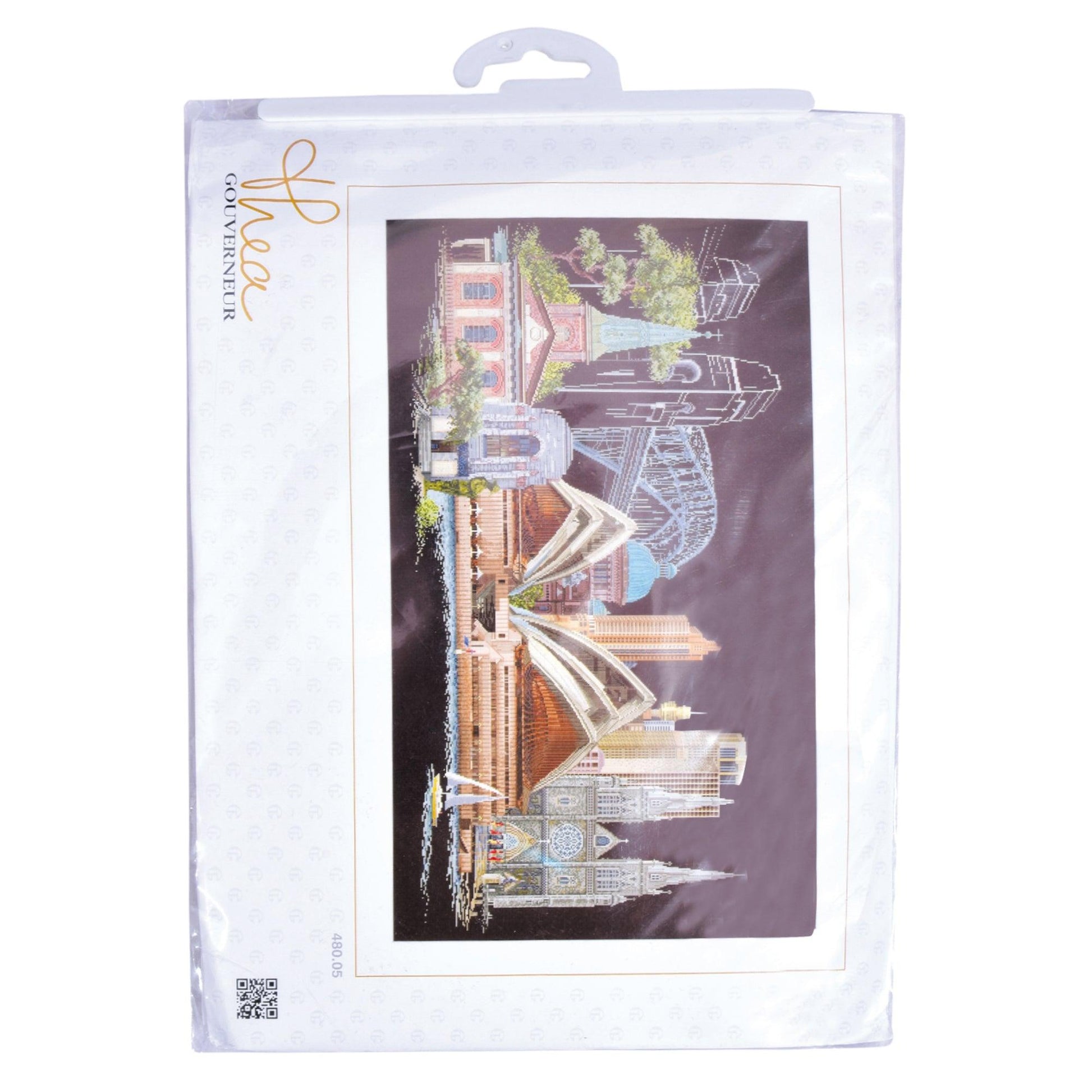 Thea Gouverneur - Counted Cross Stitch Kit - Sydney - Aida Black - 18 count - 480.05 - Thea Gouverneur Since 1959