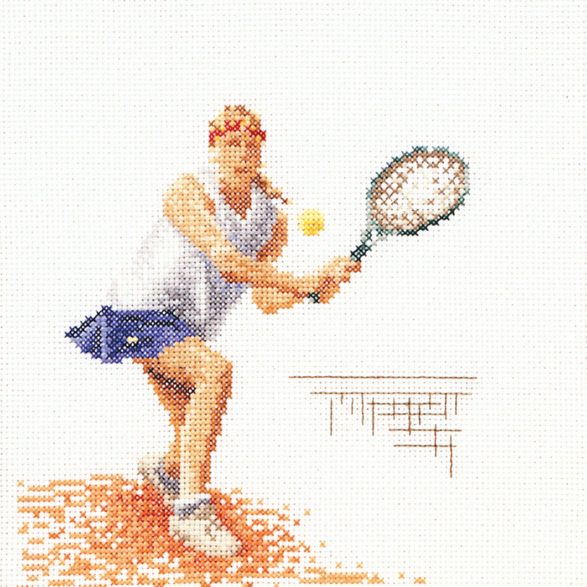 Thea Gouverneur - Counted Cross Stitch Kit - Tennis - Aida - 18 count - 3031A - Thea Gouverneur Since 1959