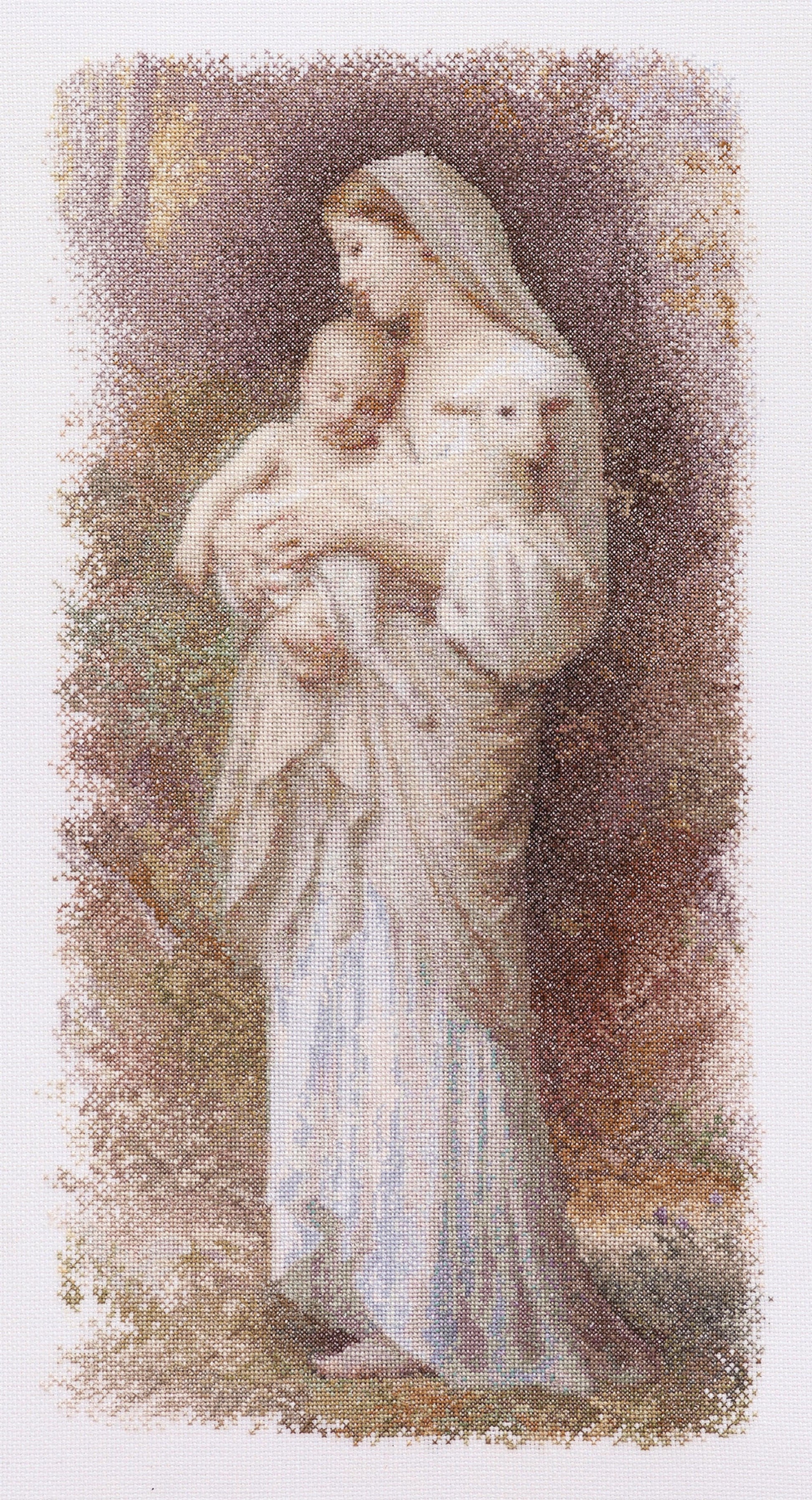 Thea Gouverneur - Counted Cross Stitch Kit - The Blessed Virgin Mary - Linen - 32 count - 560 - Thea Gouverneur Since 1959