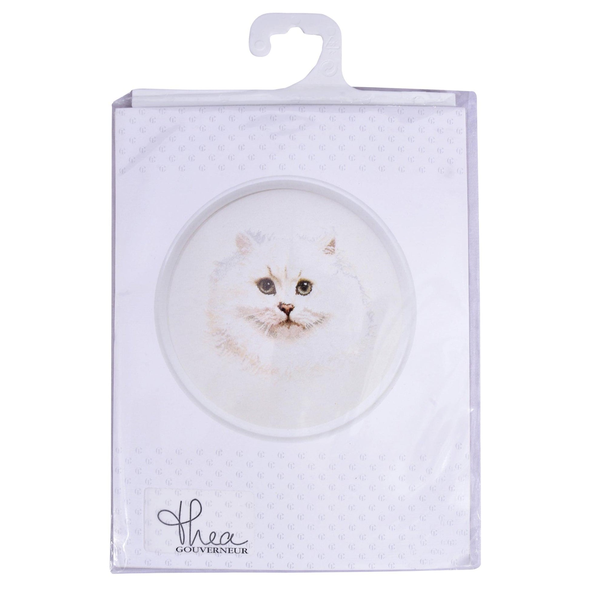 Thea Gouverneur - Counted Cross Stitch Kit - White Persian Cat - Aida - 16 count - 1045A - Thea Gouverneur Since 1959