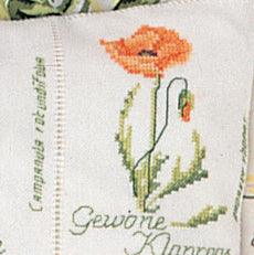 Thea Gouverneur - Counted Cross Stitch Kit - Wild Flower Cushion - Jobelan - 27 count - 2074 - Thea Gouverneur Since 1959